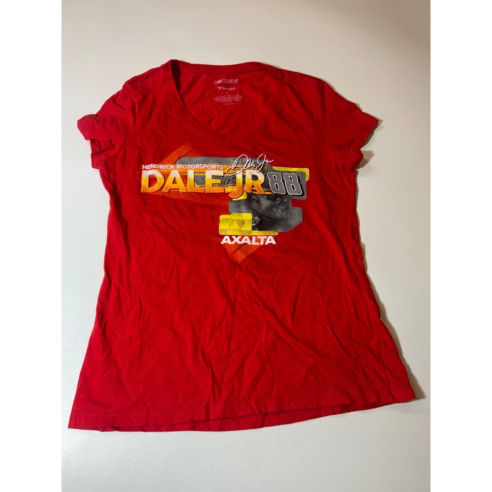 Fanatics NASCAR T-Shirt Women's M Red Dale Jr 88 Axalta Graphic